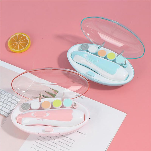 Electric Baby Nail Trimmer with 6 Grinding Heads